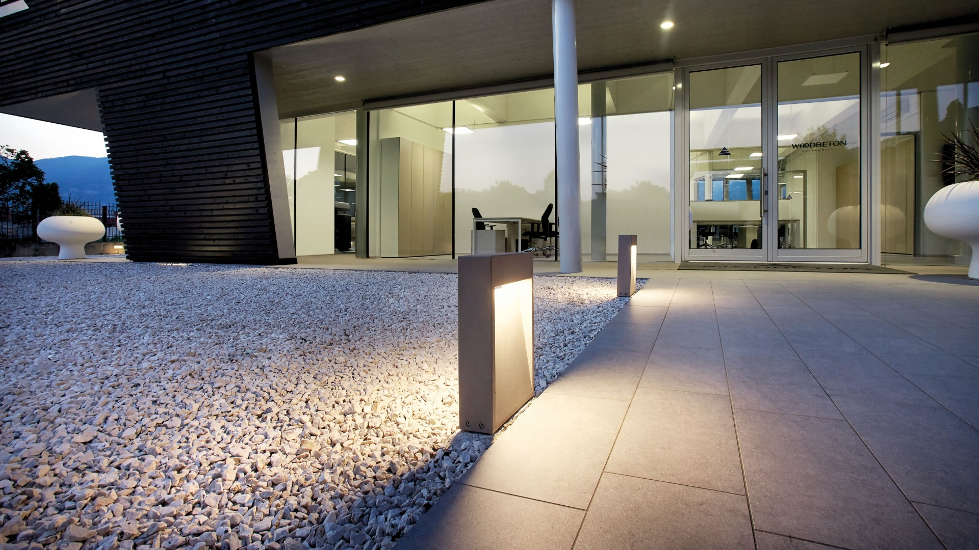 Concrete LED-Pollerleuchte