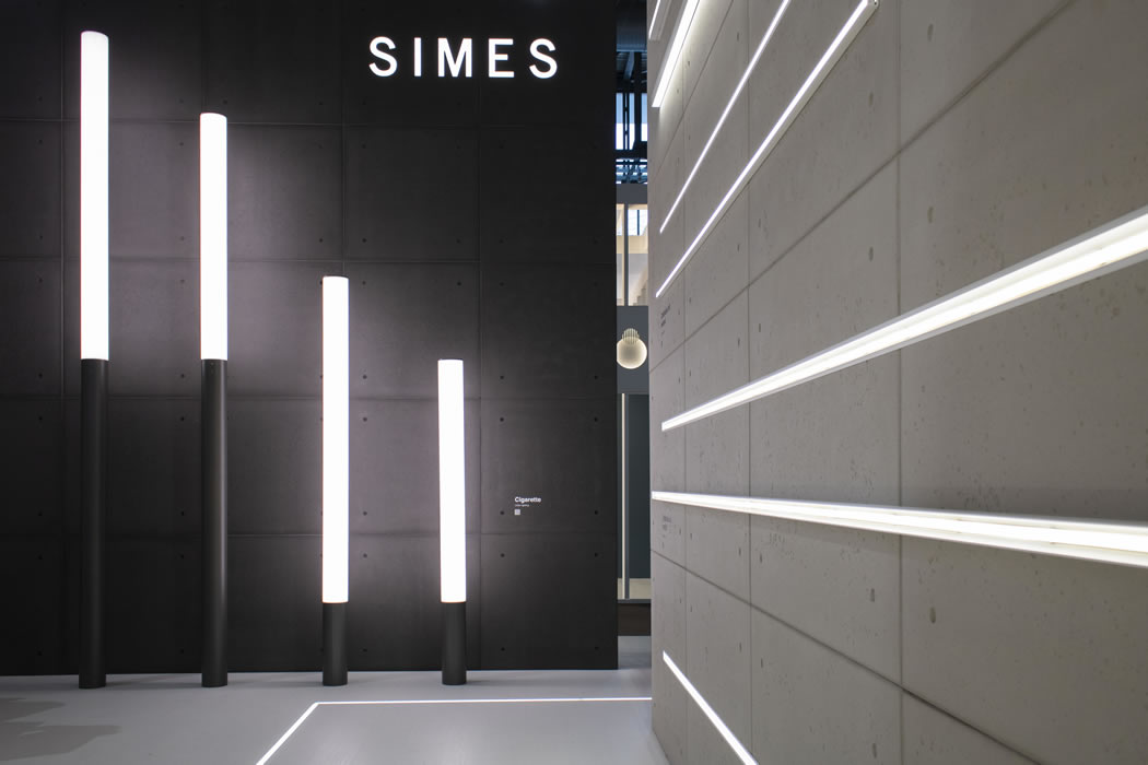 Stand Simes, Euroluce 2019, Milan, Italy 