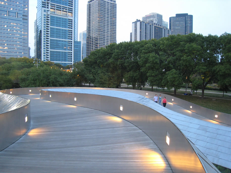 Millenium Bridge, Chicago - USA © ph. Michel Foti