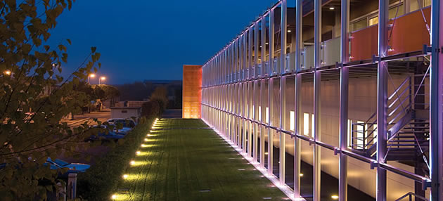 Company Profile Simes S P A Luce Per L Architettura Simes Headquarter An Open Air Showroom